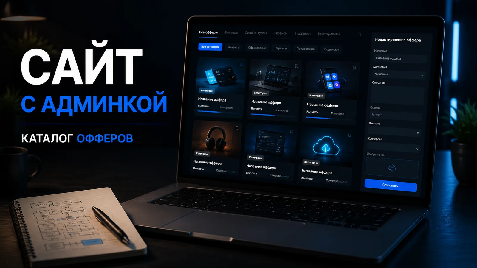 Кейс PartnerPlus: витрина офферов и админка