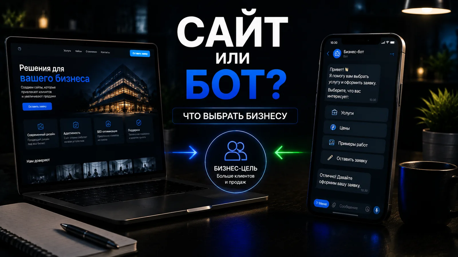 Чем сайт отличается от Telegram-бота